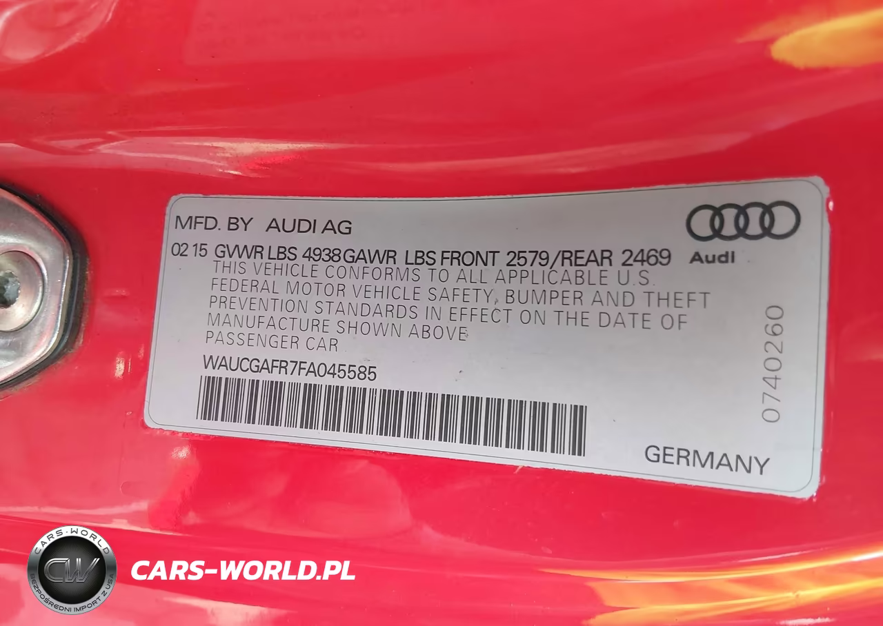 2015 Audi S5 3.0T Premium Plus VIN:WAUCGAFR7FA045585 - 9
