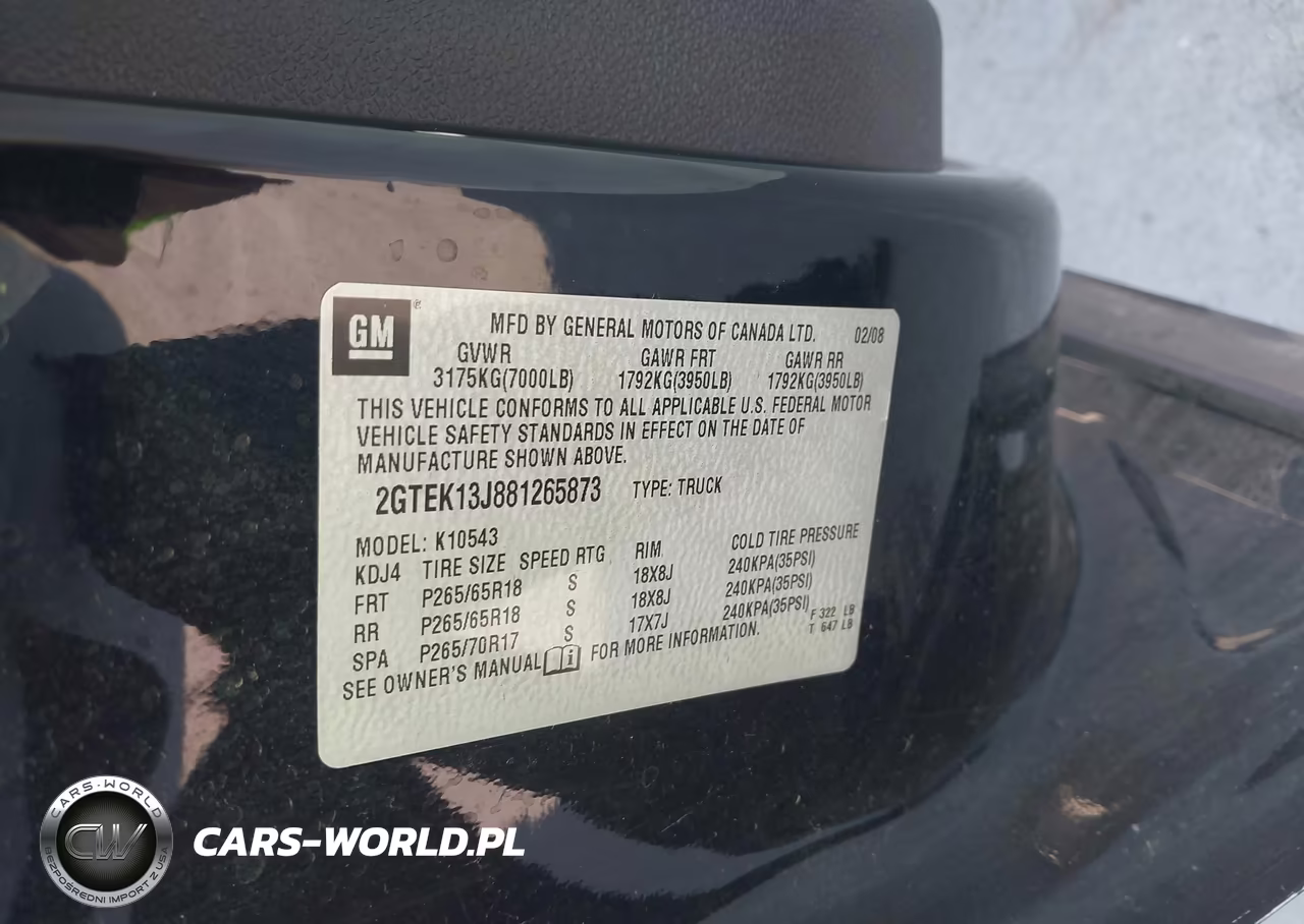 2008 GMC Sierra 1500 Slt VIN:2GTEK13J881265873 - 9