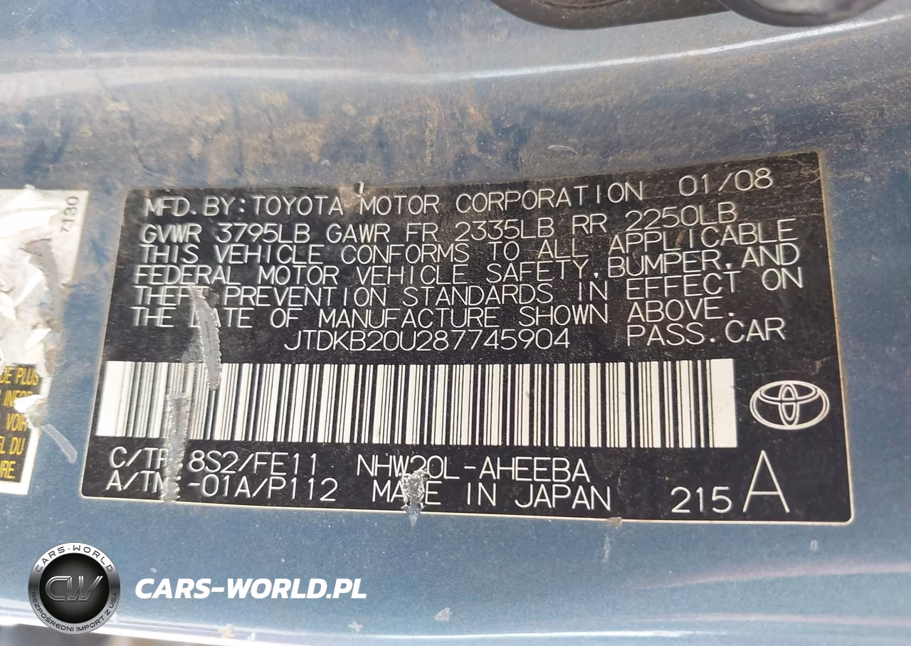 2008 Toyota Prius VIN:JTDKB20U287745904 - 9