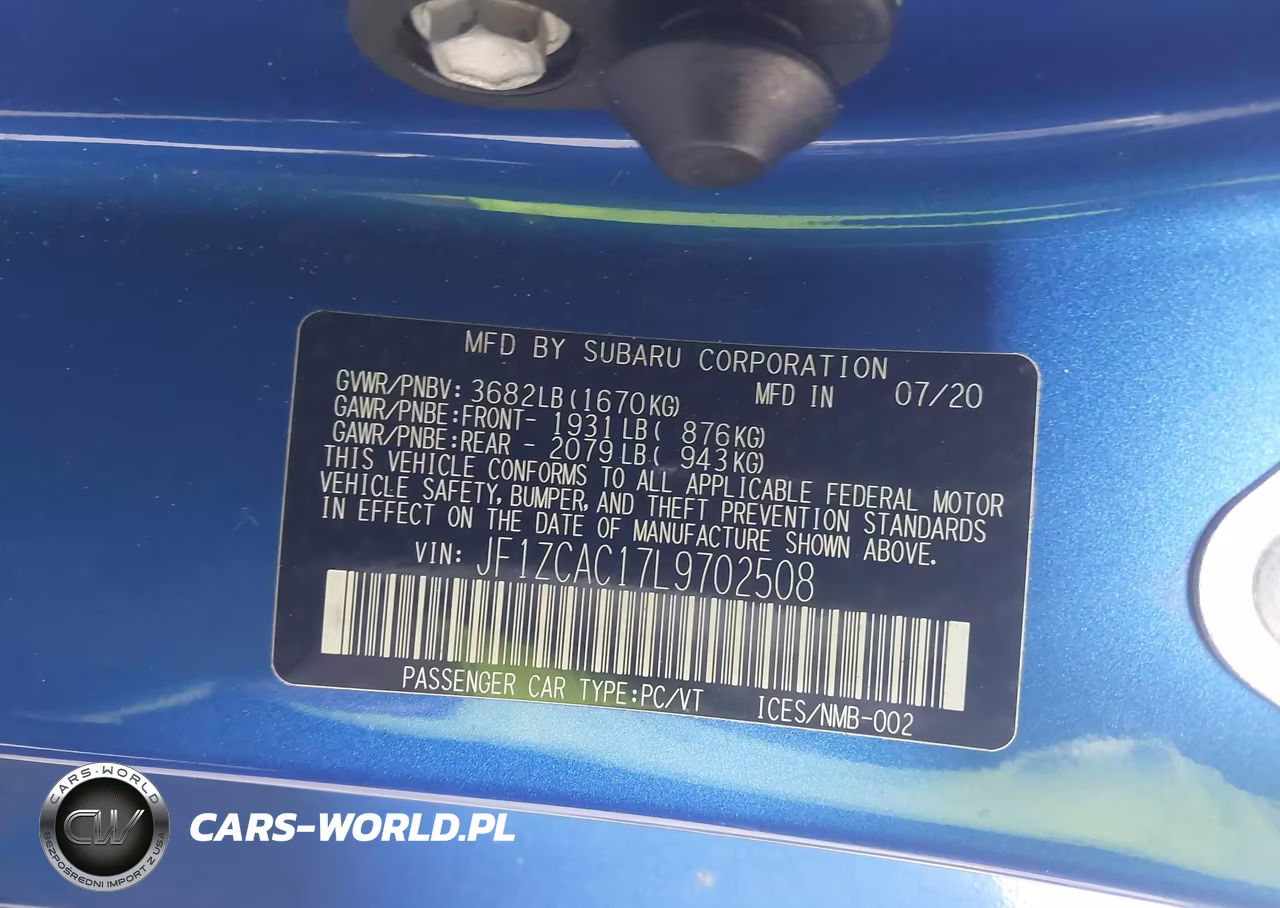 2020 Subaru Brz Limited VIN:JF1ZCAC17L9702508 - 9