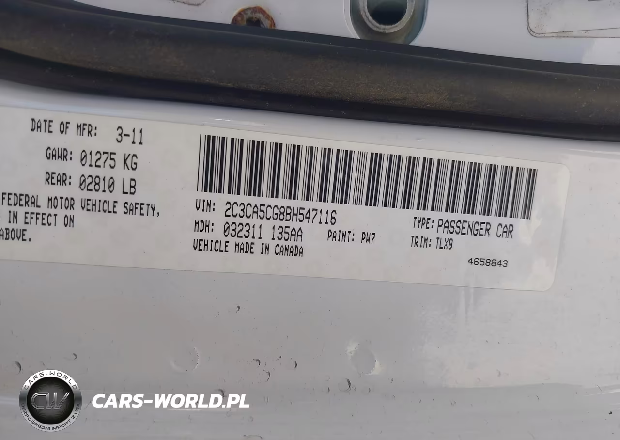 2011 Chrysler 300 Limited VIN:2C3CA5CG8BH547116 - 9