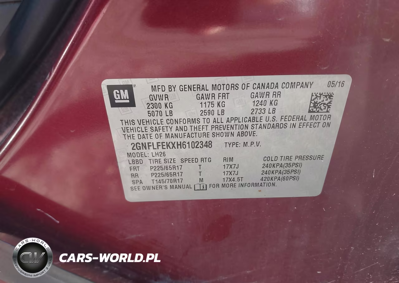 2017 Chevrolet Equinox Lt VIN:2GNFLFEKXH6102348 - 9