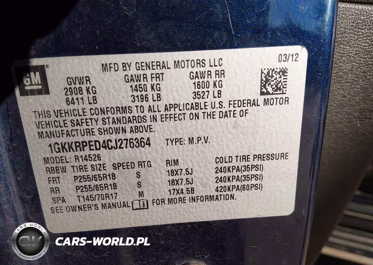 2012 GMC Acadia Sle VIN:1GKKRPED4CJ276364 - 9