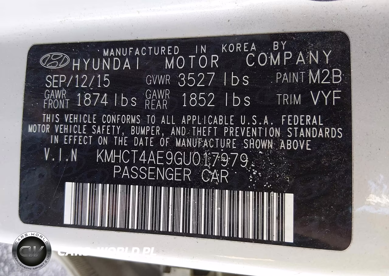 2016 Hyundai Accent Se VIN:KMHCT4AE9GU017979 - 9
