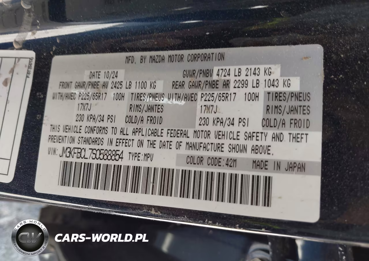 2025 Mazda Cx-5 2.5 S Preferred VIN:JM3KFBCL7S0588854 - 9