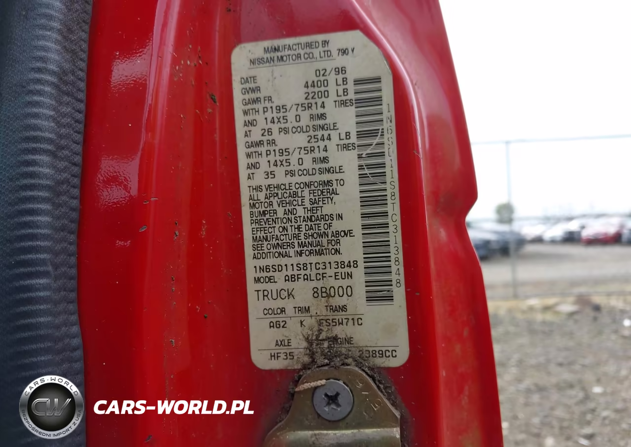 1996 Nissan Truck Xe VIN:1N6SD11S8TC313848 - 9
