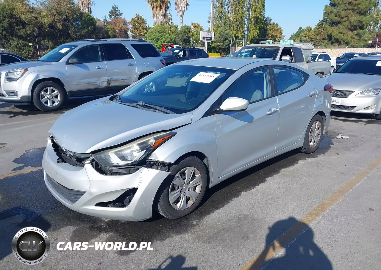2016 Hyundai Elantra Se VIN:5NPDH4AE8GH673952 - 2