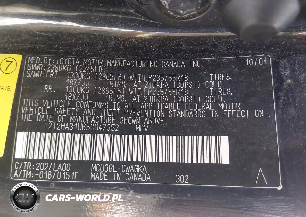 2005 Lexus Rx 330 VIN:2T2HA31U65C047352 - 9