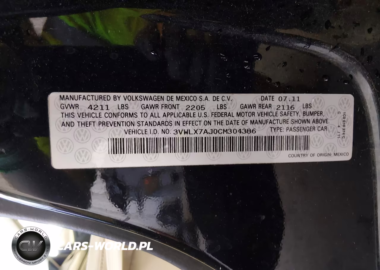 2012 Volkswagen Jetta 2.5L Sel VIN:3VWLX7AJ0CM304386 - 9