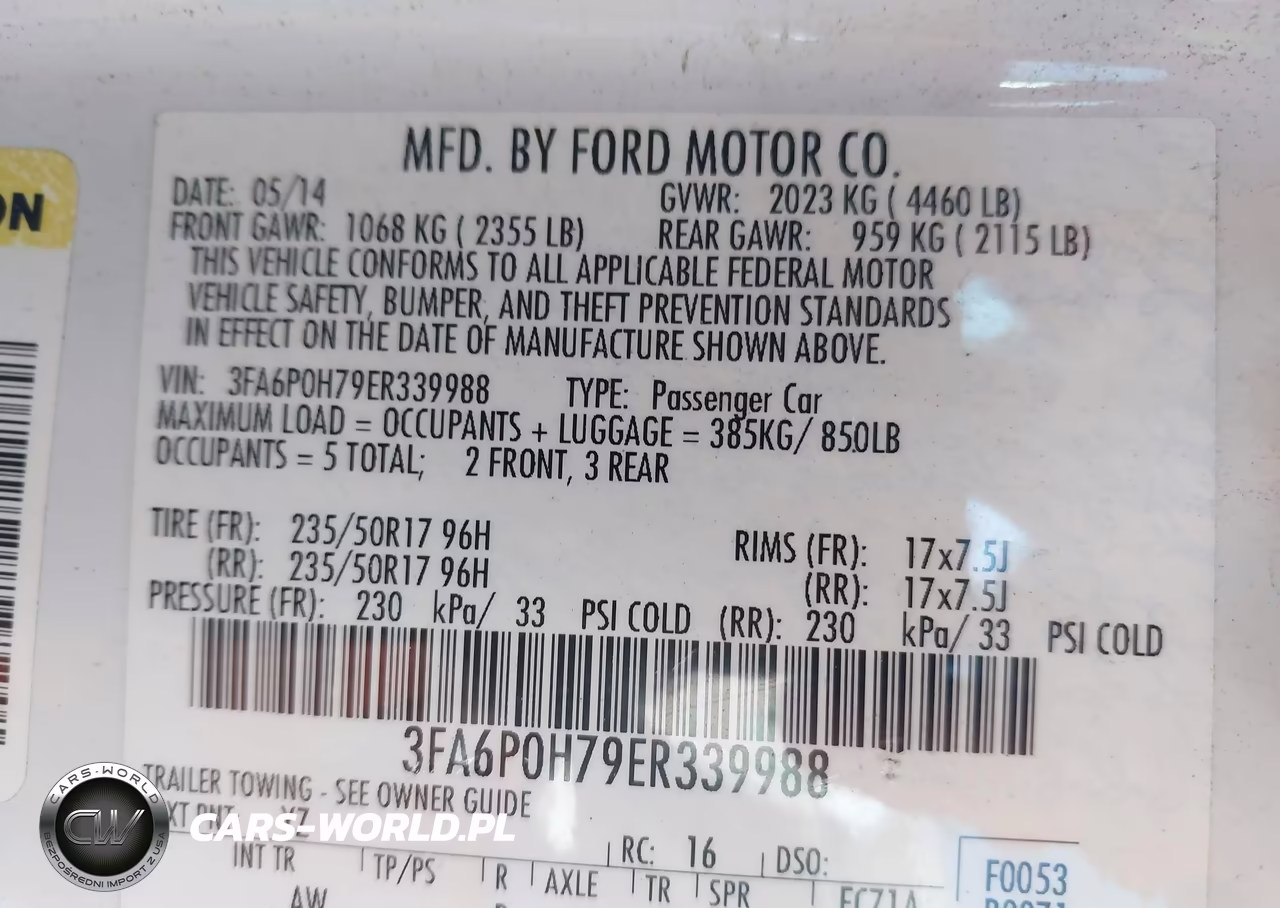 2014 Ford Fusion Se VIN:3FA6P0H79ER339988 - 9