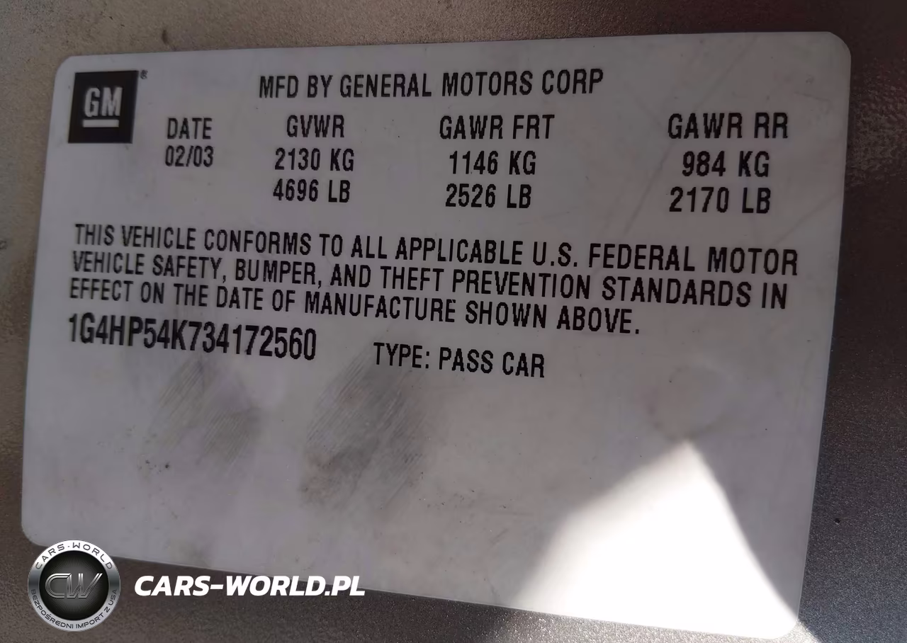 2003 Buick Lesabre Custom VIN:1G4HP54K734172560 - 9
