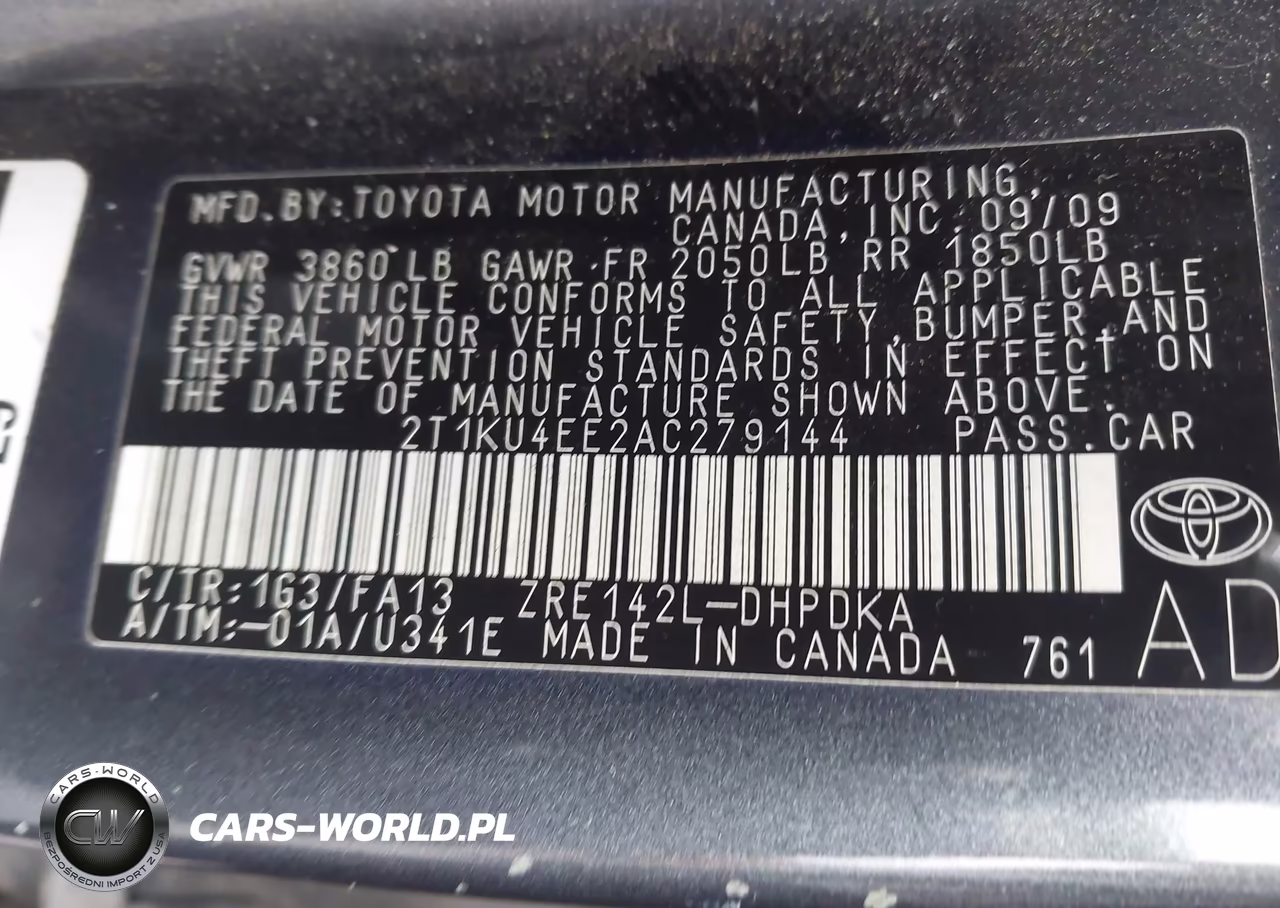 2010 Toyota Matrix VIN:2T1KU4EE2AC279144 - 9