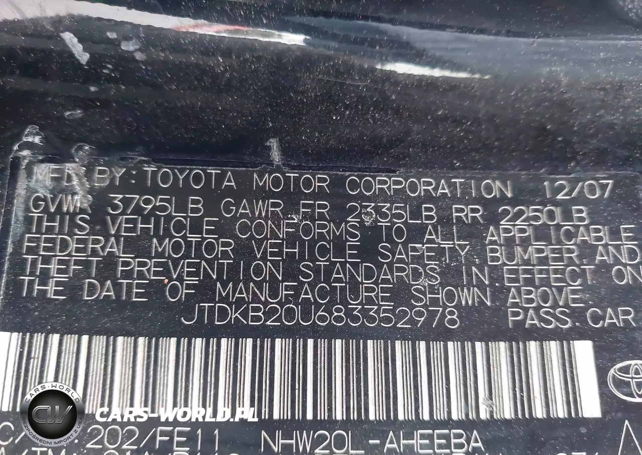 2008 Toyota Prius VIN:JTDKB20U683352978 - 9
