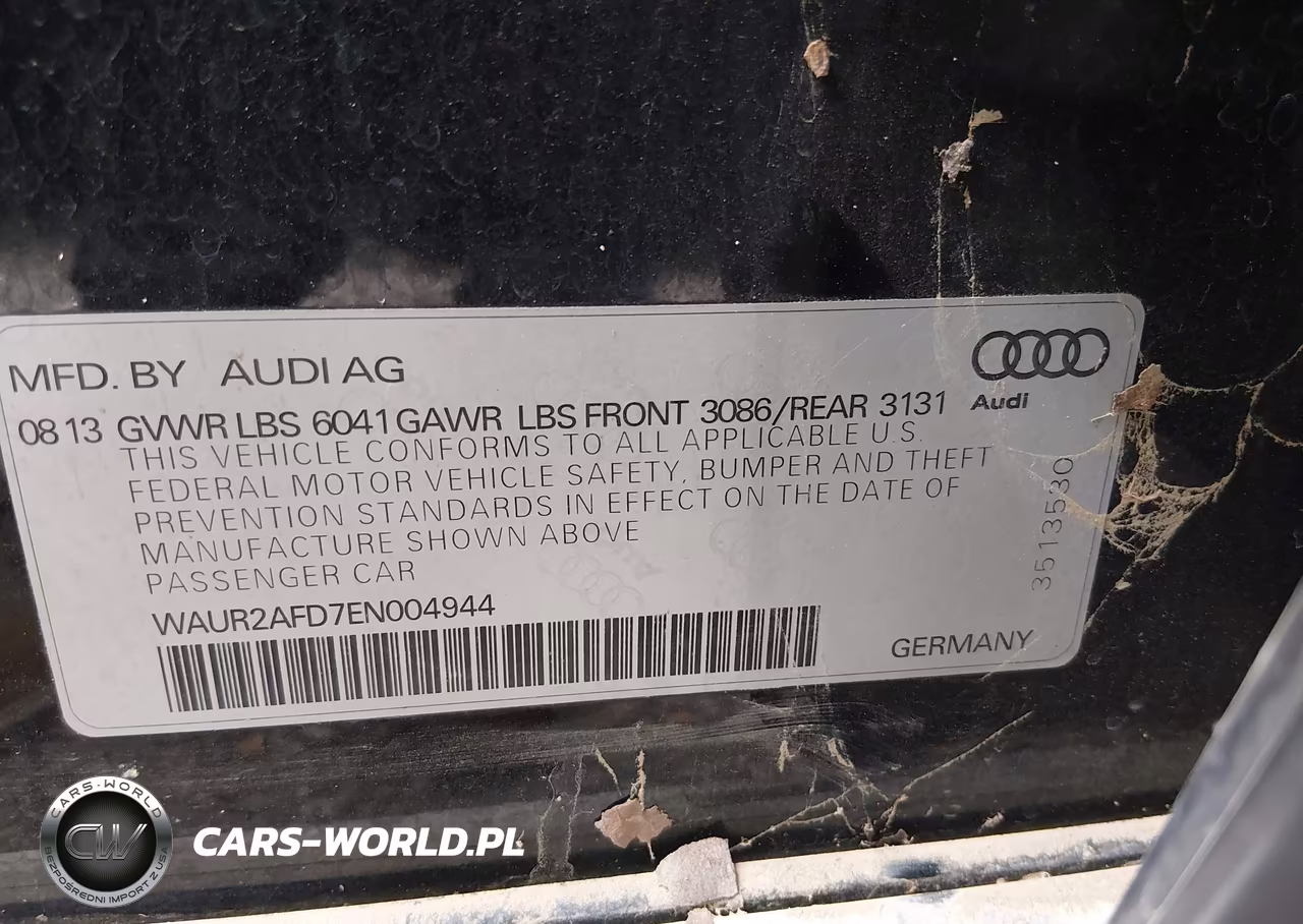2014 Audi A8 L 4.0T VIN:WAUR2AFD7EN004944 - 9