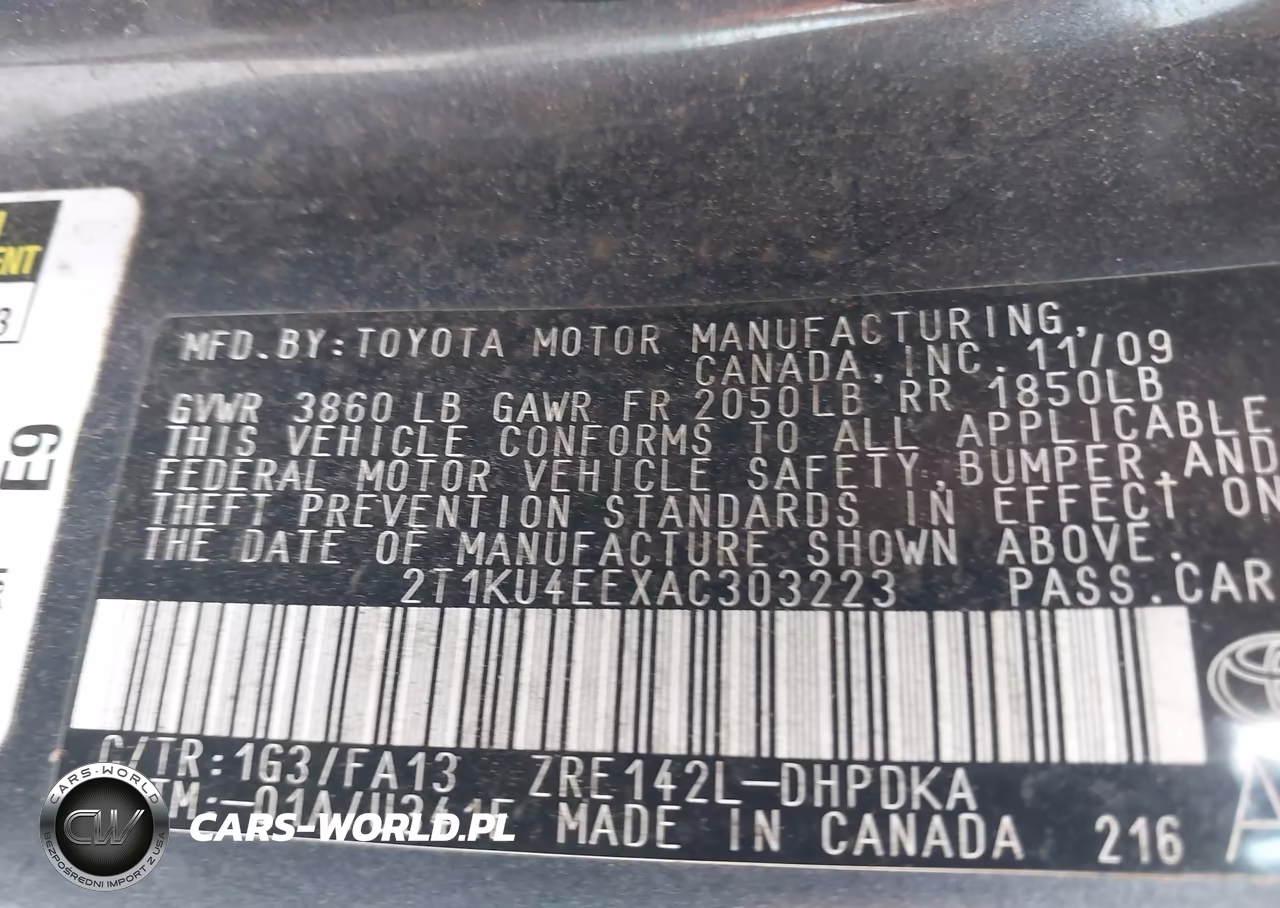 2010 Toyota Matrix VIN:2T1KU4EEXAC303223 - 9