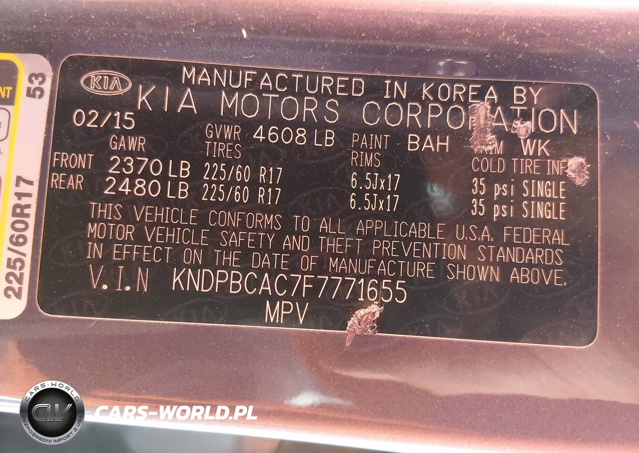 2015 Kia Sportage Lx VIN:KNDPBCAC7F7771655 - 9