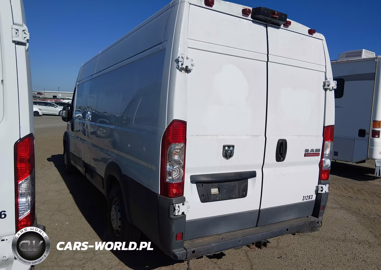 2018 Ram Promaster 3500 Cargo Van High Roof 159 Wb Ext VIN:3C6URVJGXJE119044 - 3
