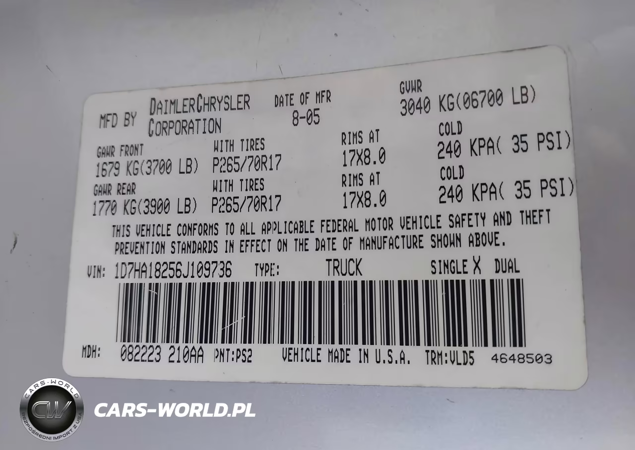 2006 Dodge Ram 1500 Laramie VIN:1D7HA18256J109736 - 9