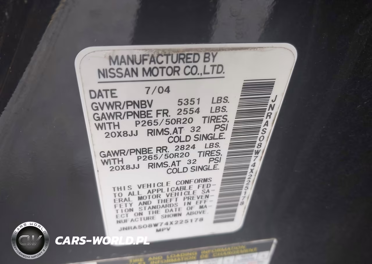 2004 Infiniti Fx35 VIN:JNRAS08W74X225178 - 9