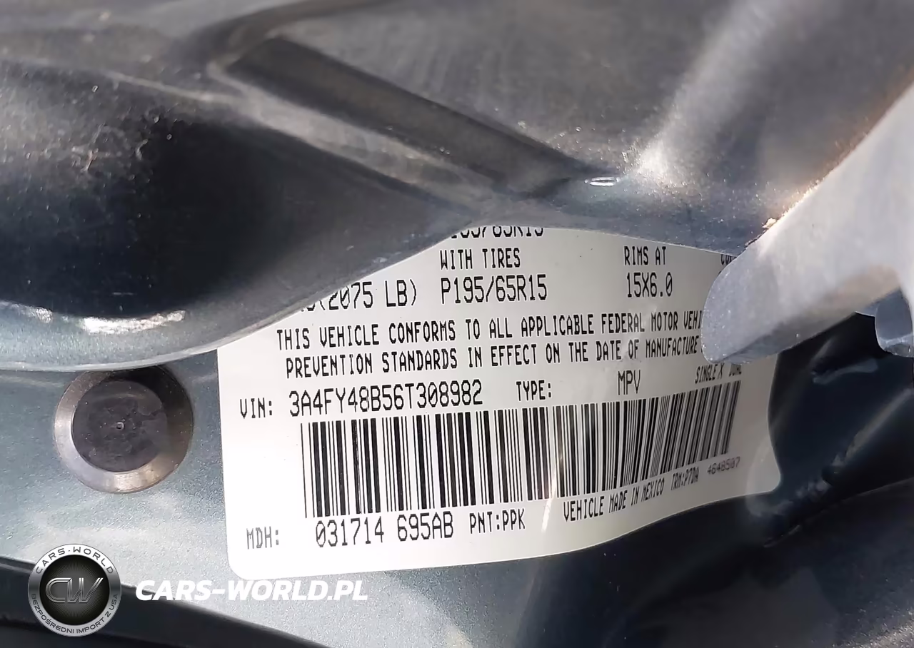 2006 Chrysler Pt Cruiser VIN:3A4FY48B56T308982 - 9