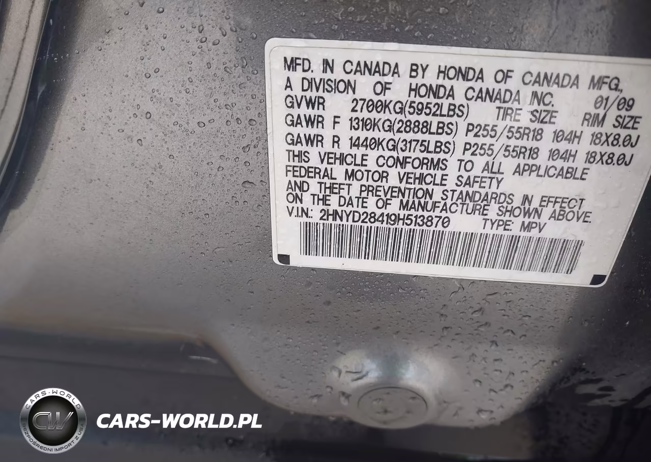 2009 Acura Mdx Technology Package VIN:2HNYD28419H513870 - 9