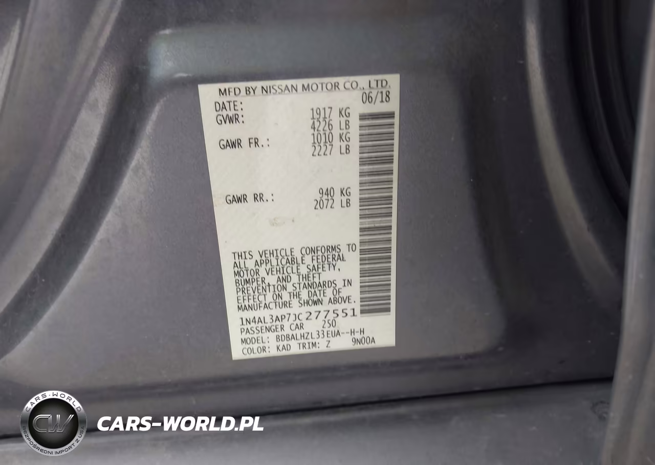 2018 Nissan Altima 2.5 Sr VIN:1N4AL3AP7JC277551 - 9
