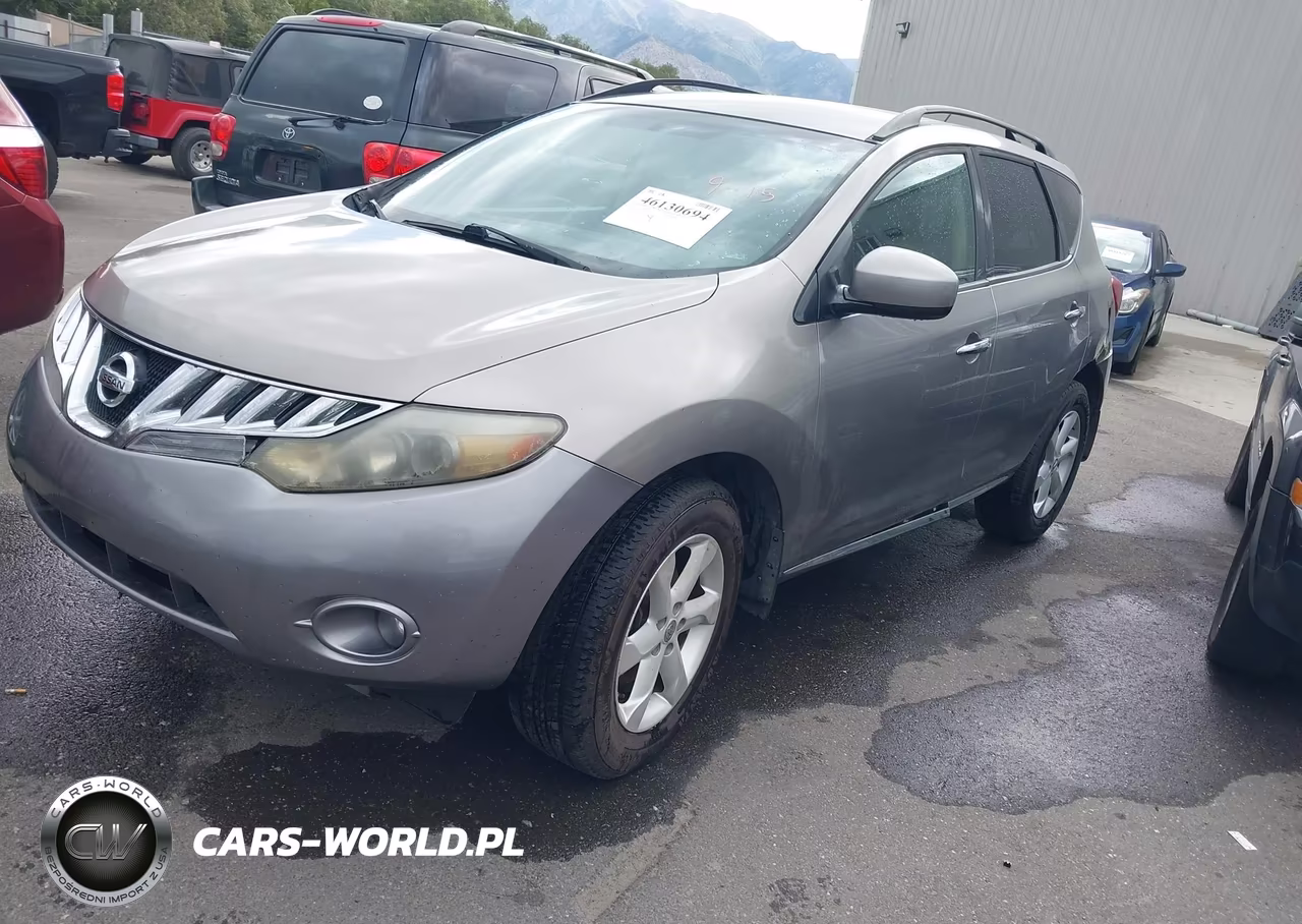2010 Nissan Murano Sl VIN:JN8AZ1MW5AW106431 - 2