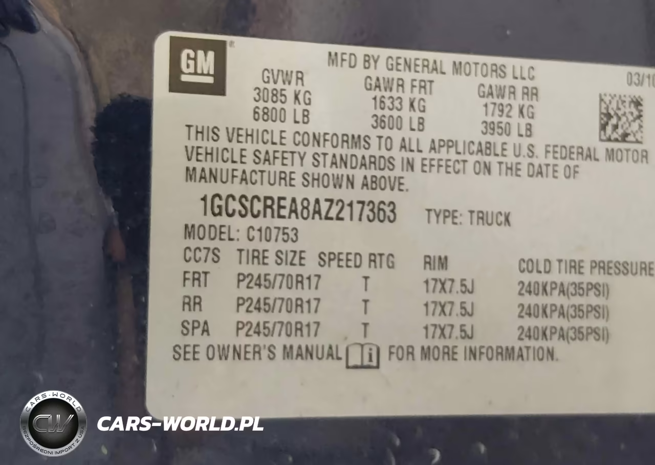 2010 Chevrolet Silverado 1500 Ls VIN:1GCSCREA8AZ217363 - 9