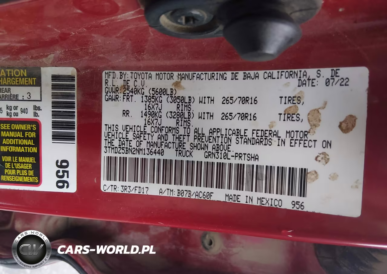 2022 Toyota Tacoma Trd Off Road VIN:3TMDZ5BN2NM136440 - 9