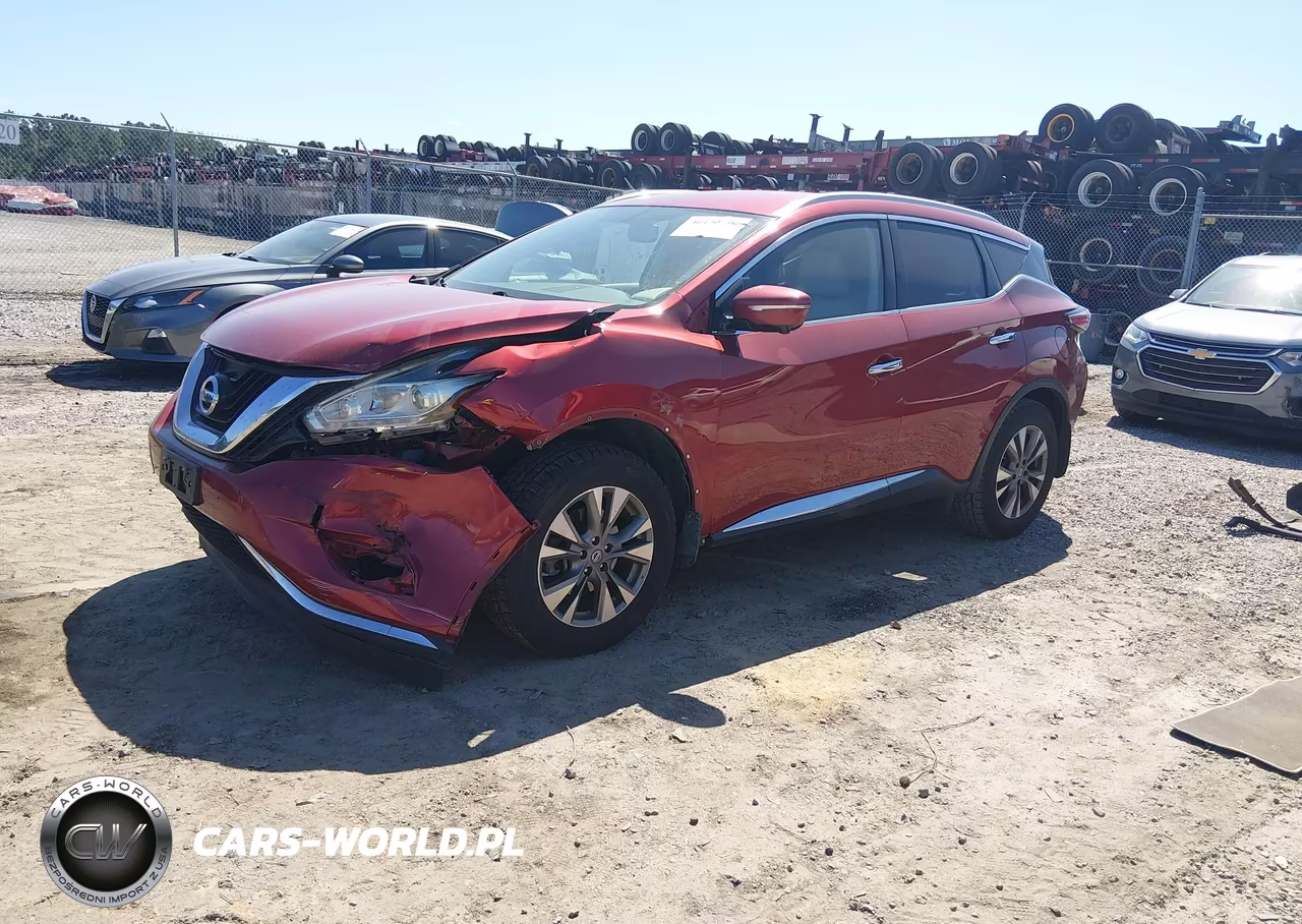 2015 Nissan Murano Sl VIN:5N1AZ2MG5FN239936 - 2