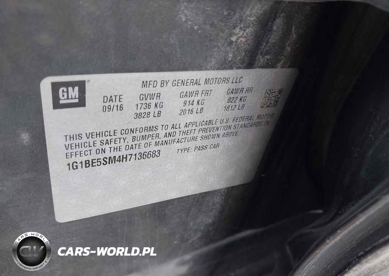 2017 Chevrolet Cruze Lt Auto VIN:1G1BE5SM4H7136683 - 9