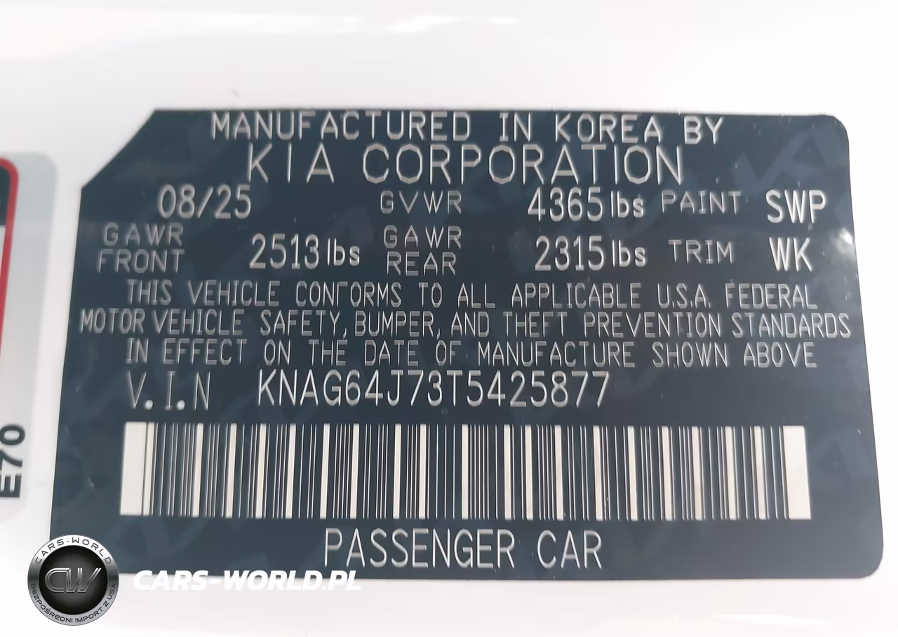 2026 Kia K5 Gt-Line Fwd VIN:KNAG64J73T5425877 - 9