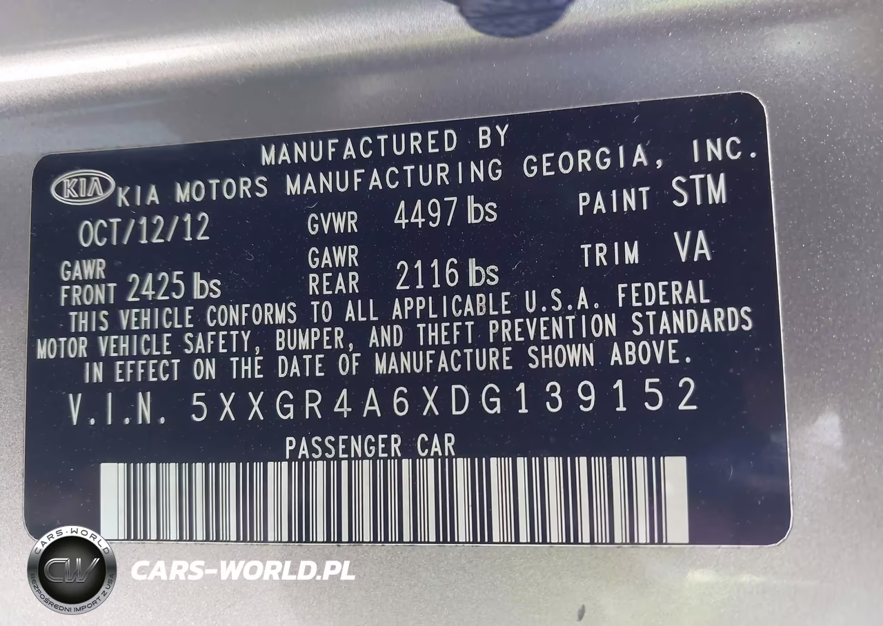 2013 Kia Optima Sx VIN:5XXGR4A6XDG139152 - 9