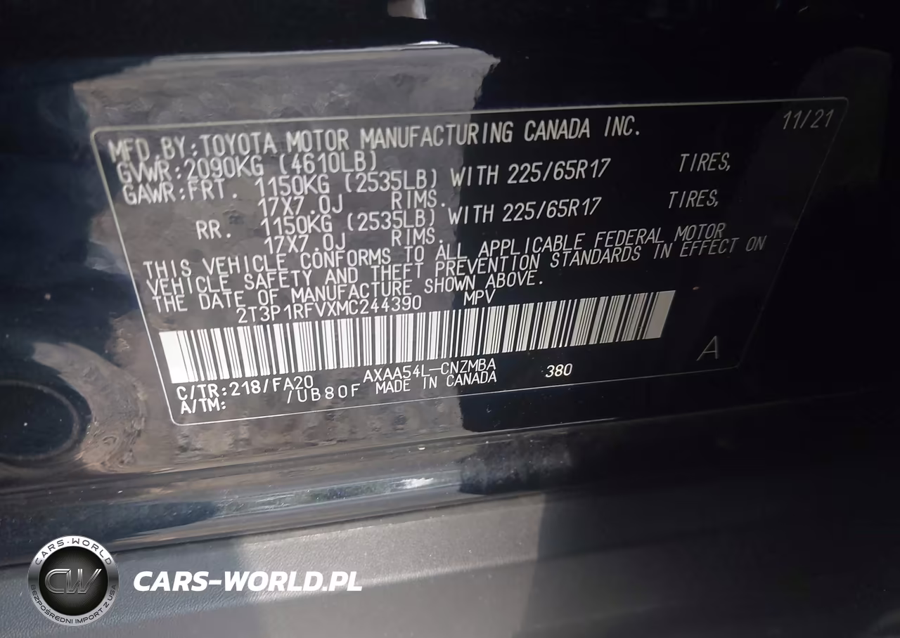 2021 Toyota Rav4 Xle VIN:2T3P1RFVXMC244390 - 9