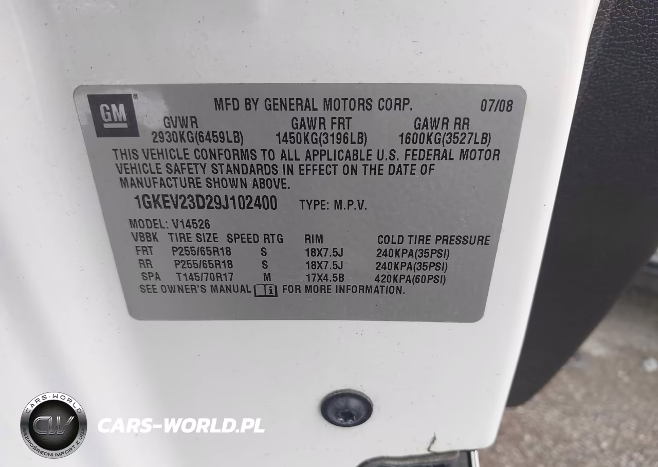 2009 GMC Acadia Slt-1 VIN:1GKEV23D29J102400 - 9