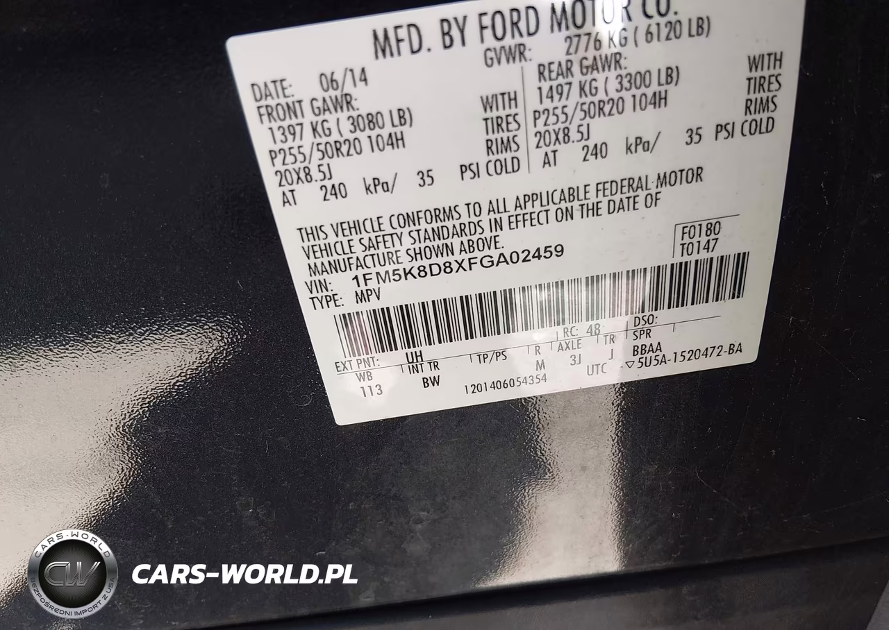 2015 Ford Explorer Xlt VIN:1FM5K8D8XFGA02459 - 9