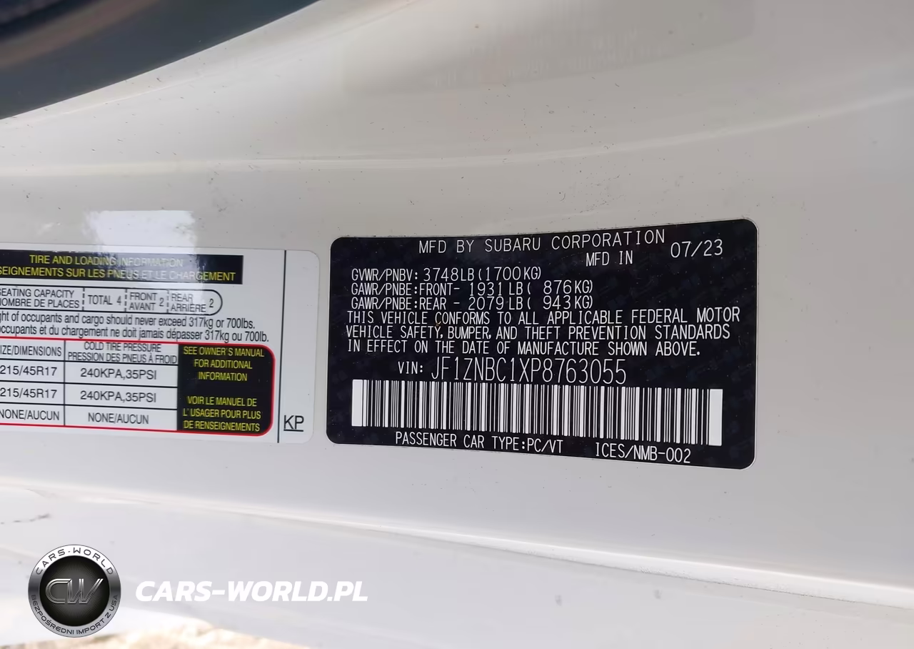 2023 Toyota Gr86 VIN:JF1ZNBC1XP8763055 - 9