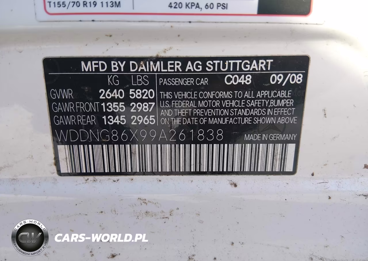 2009 Mercedes-Benz S 550 4Matic VIN:WDDNG86X99A261838 - 9