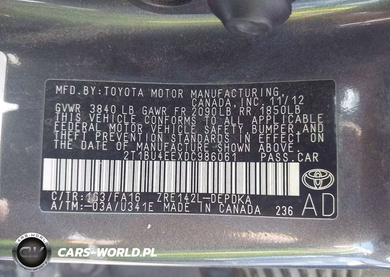 2013 Toyota Corolla L VIN:2T1BU4EEXDC986061 - 9