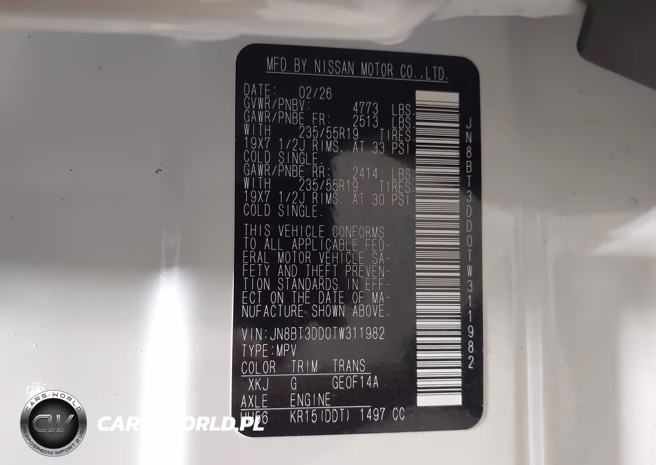2026 Nissan Rogue Platinum VIN:JN8BT3DD0TW311982 - 9