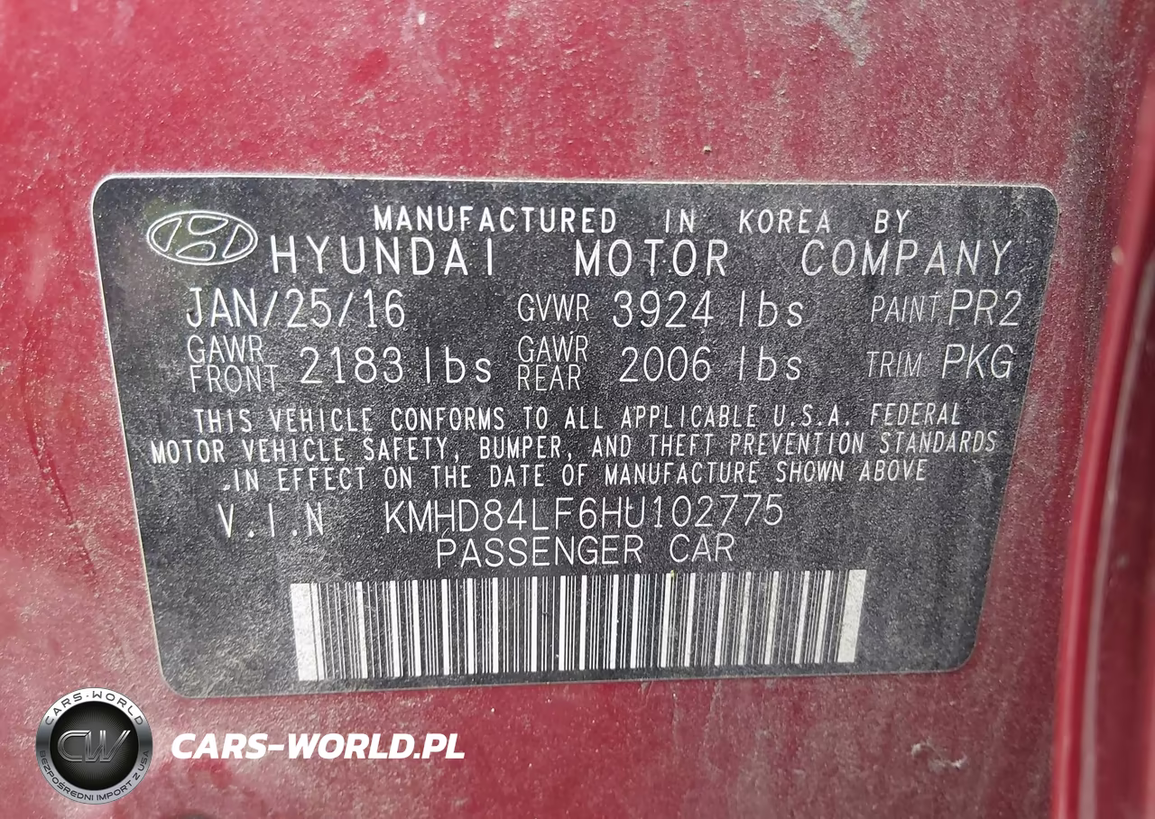 2017 Hyundai Elantra Se VIN:KMHD84LF6HU102775 - 9