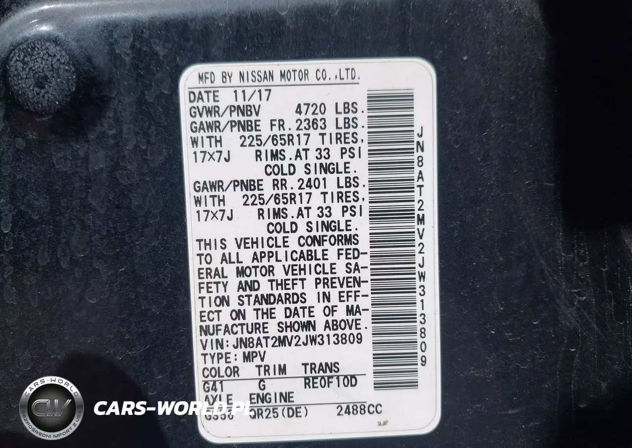 2018 Nissan Rogue S VIN:JN8AT2MV2JW313809 - 9