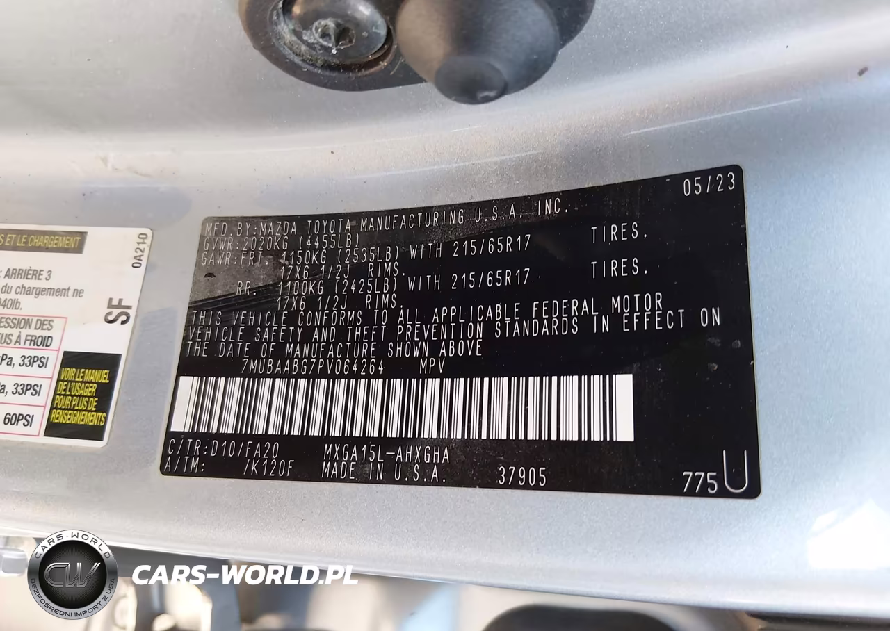2023 Toyota Corolla Cross Le VIN:7MUBAABG7PV064264 - 9