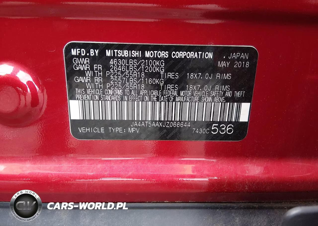 2018 Mitsubishi Eclipse Cross Se-Sel VIN:JA4AT5AAXJZ066644 - 9