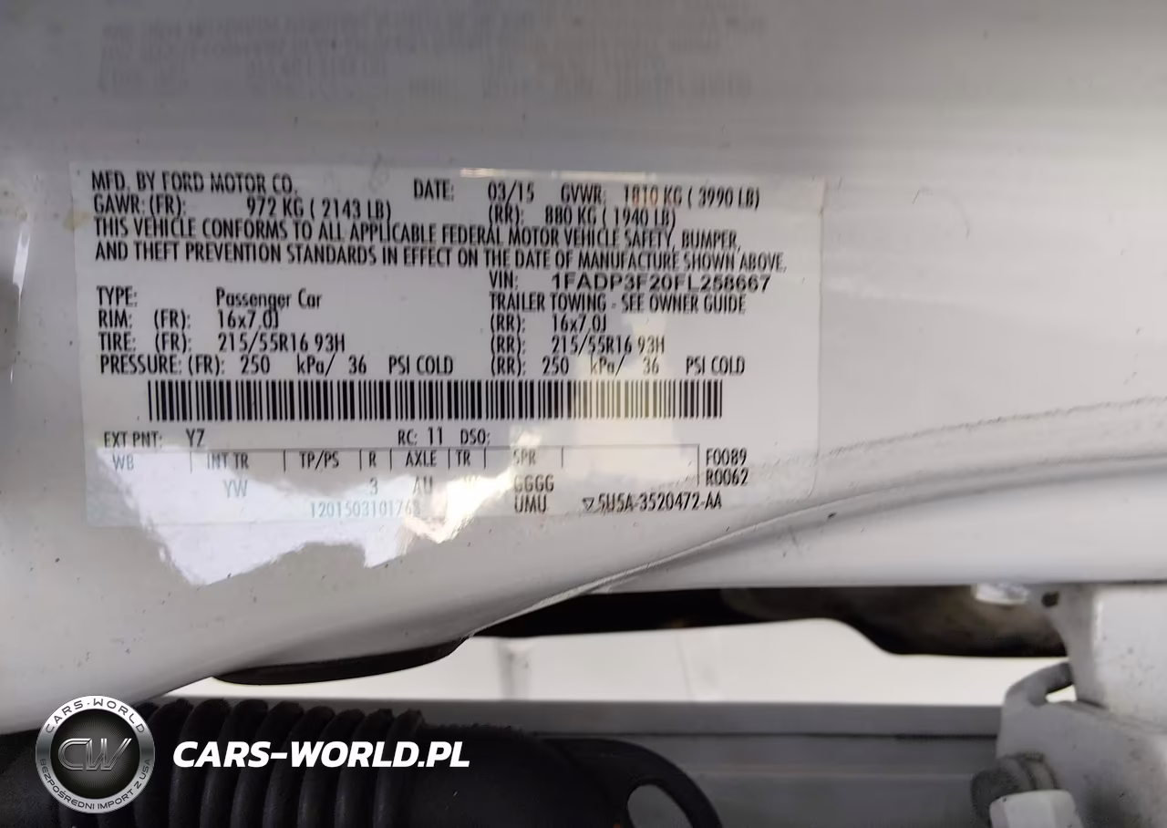 2015 Ford Focus Se VIN:1FADP3F20FL258667 - 9