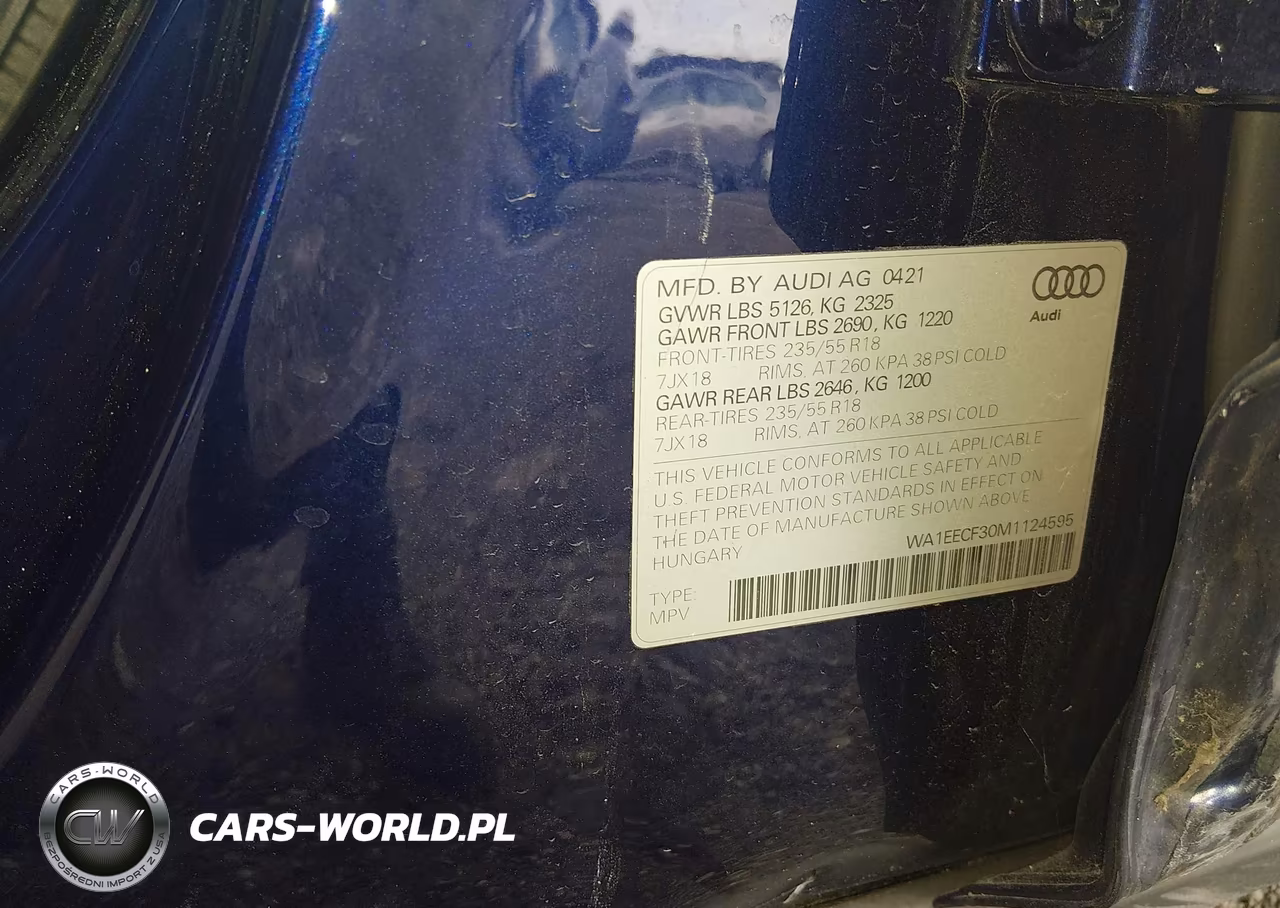 2021 Audi Q3 Premium Plus 45 Tfsi S Line Quattro Tiptronic VIN:WA1EECF30M1124595 - 9
