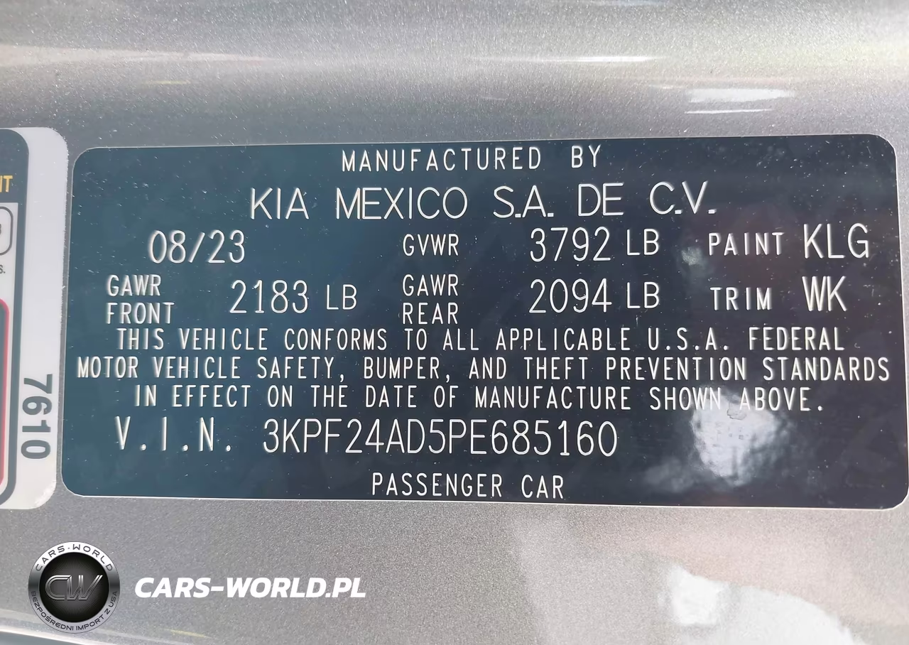 2023 Kia Forte Lxs VIN:3KPF24AD5PE685160 - 9