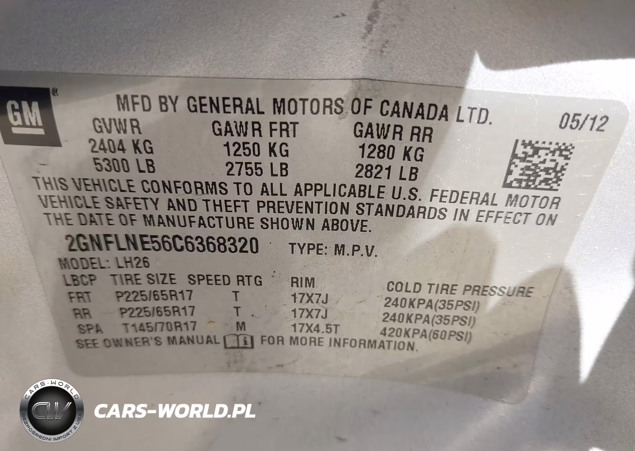 2012 Chevrolet Equinox 2Lt VIN:2GNFLNE56C6368320 - 9