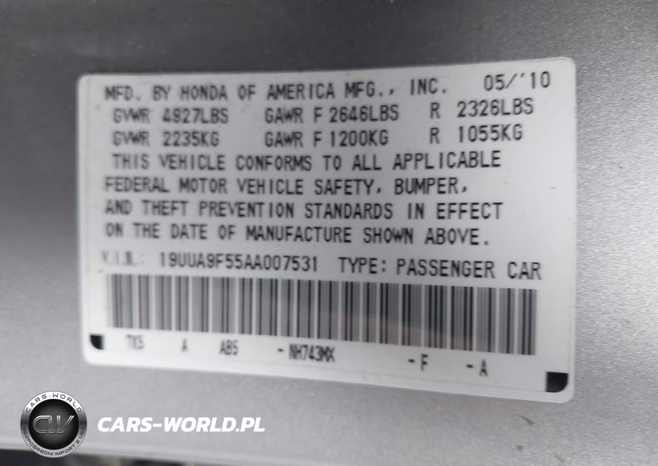 2010 Acura Tl 3.7 VIN:19UUA9F55AA007531 - 9