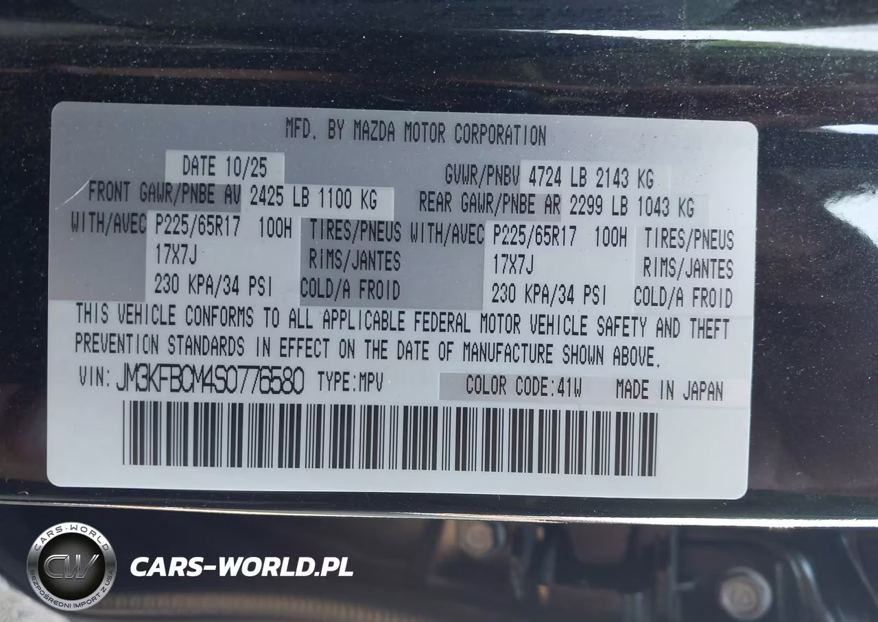2025 Mazda Cx-5 2.5 S Preferred VIN:JM3KFBCM4S0776580 - 9